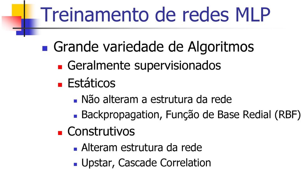 estrutura da rede Backroagation, Função de Base Redial