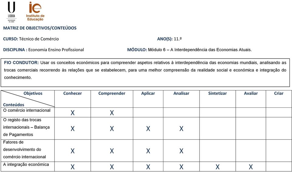 estabelecem, para uma melhor compreensão da realidade social e económica e integração do conhecimento.