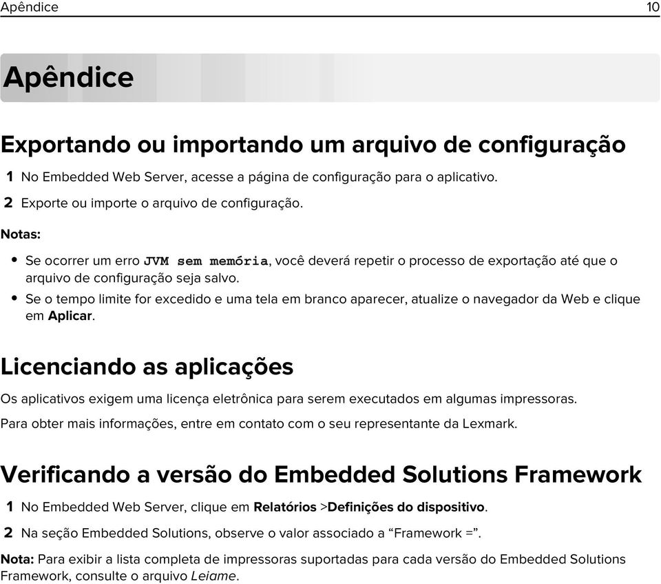 Se o tempo limite for excedido e uma tela em branco aparecer, atualize o navegador da Web e clique em Aplicar.