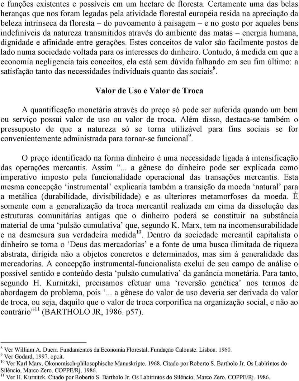 indefiníveis da natureza transmitidos através do ambiente das matas energia humana, dignidade e afinidade entre gerações.