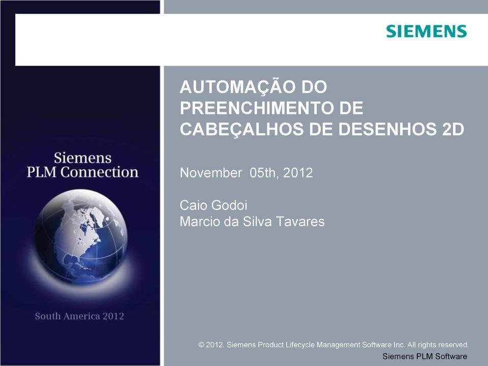 2012. Siemens Product Lifecycle Management Protection