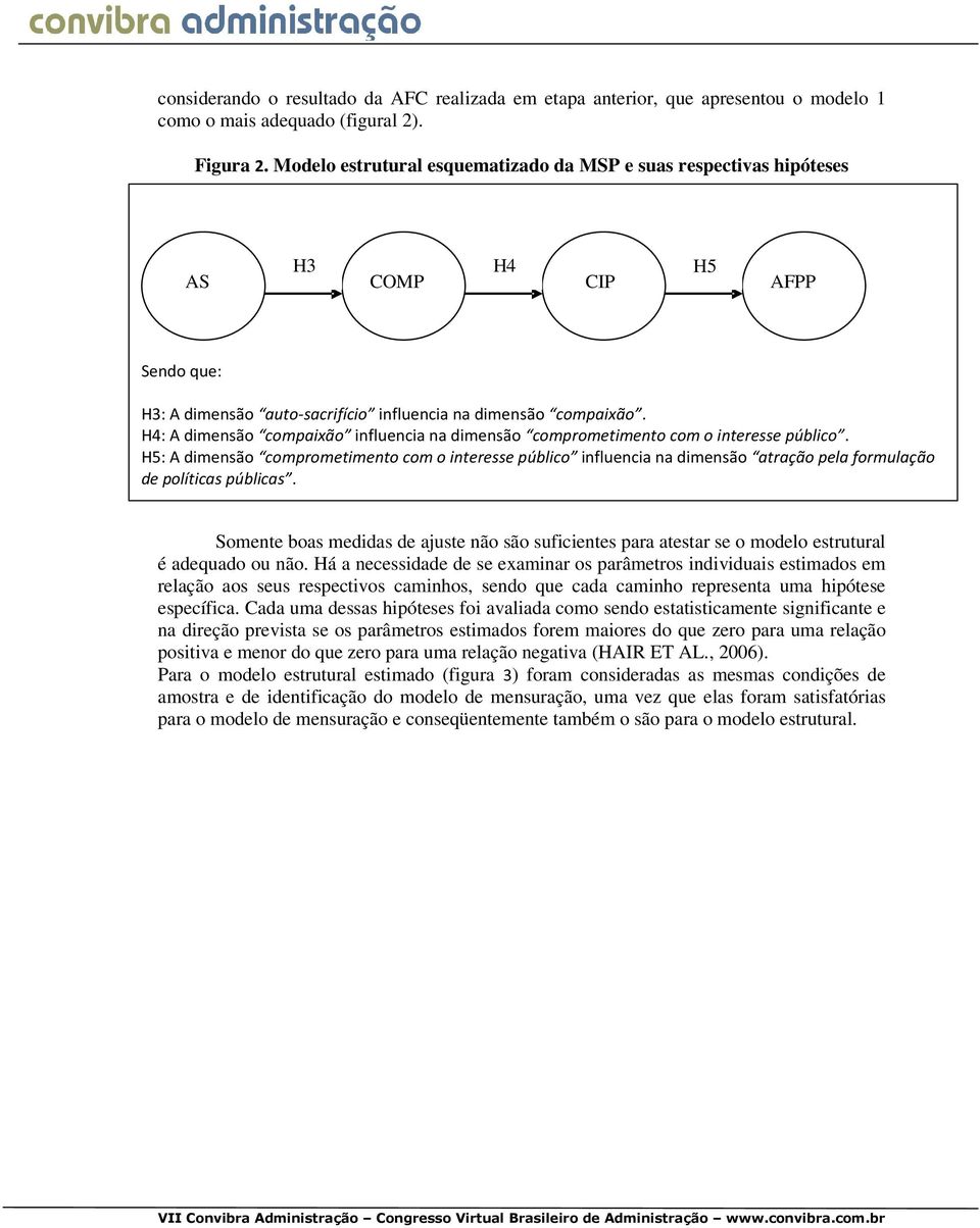 H4: A dimensão compaixão influencia na dimensão comprometimento com o interesse público.