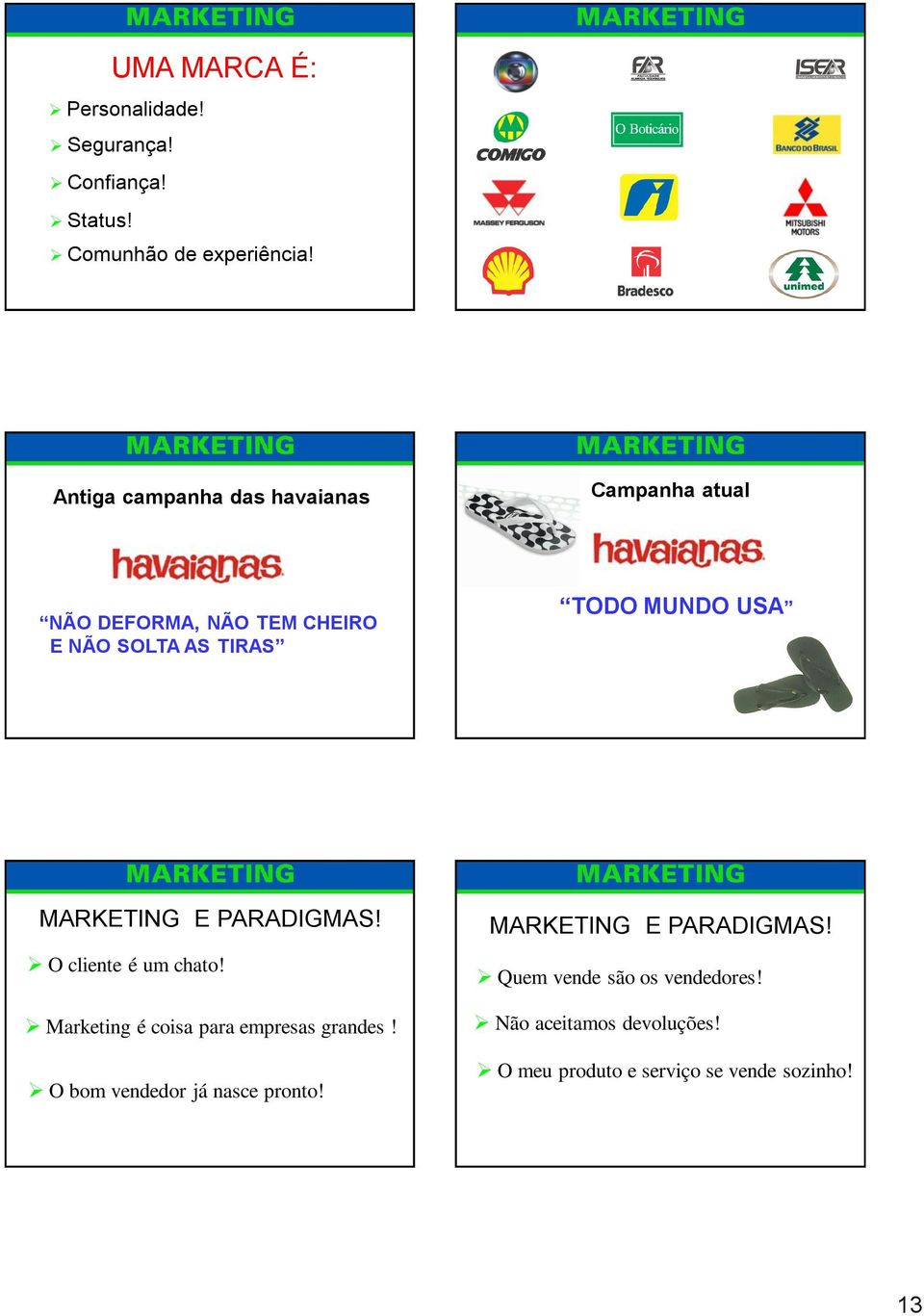 MARKETING E PARADIGMAS! O cliente é um chato! Marketing é coisa para empresas grandes!