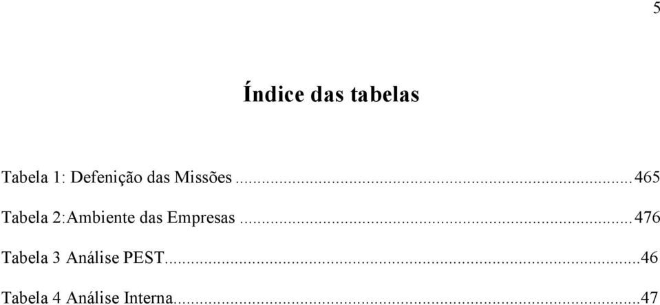 ..465 Tabela 2:Ambiente das Empresas.