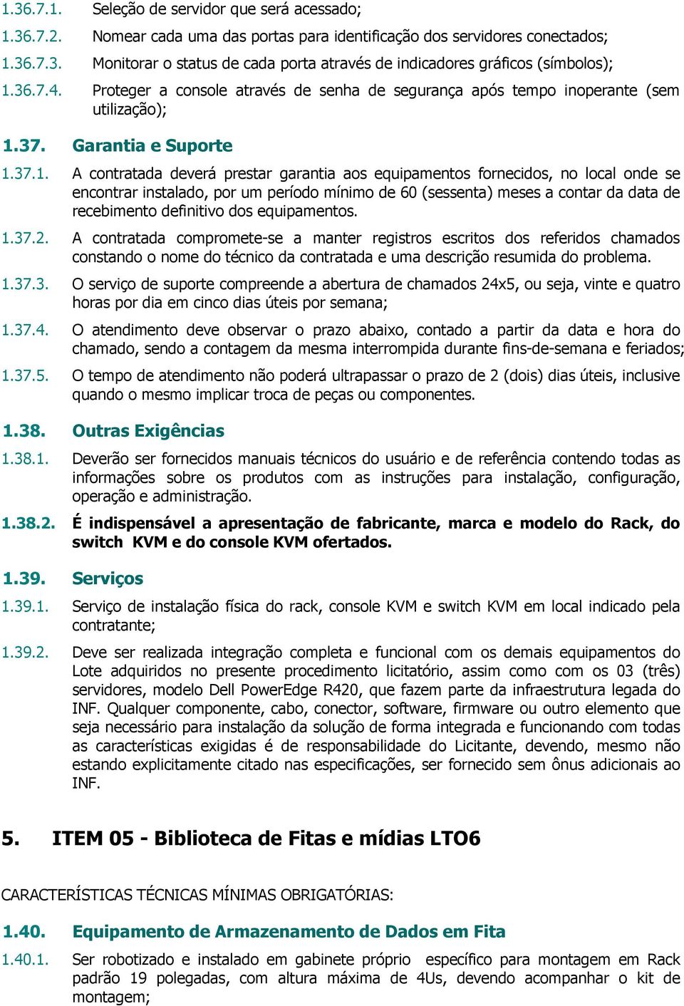 37. Garantia e Suporte 1.