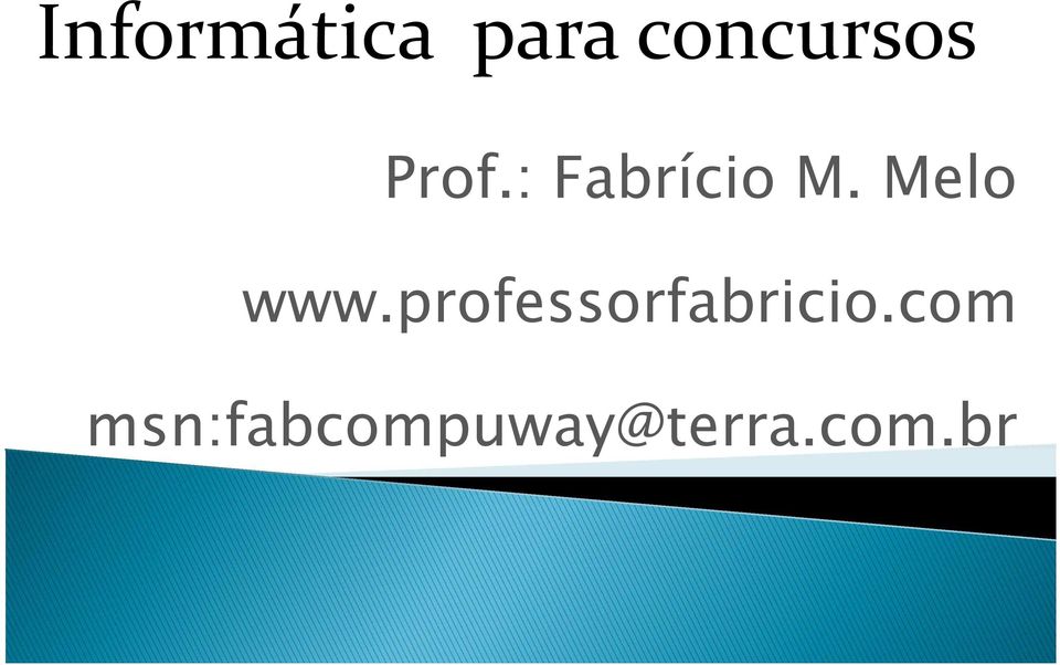 Melo www.professorfabricio.