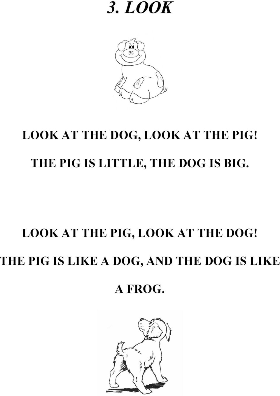 LOOK AT THE PIG, LOOK AT THE DOG!