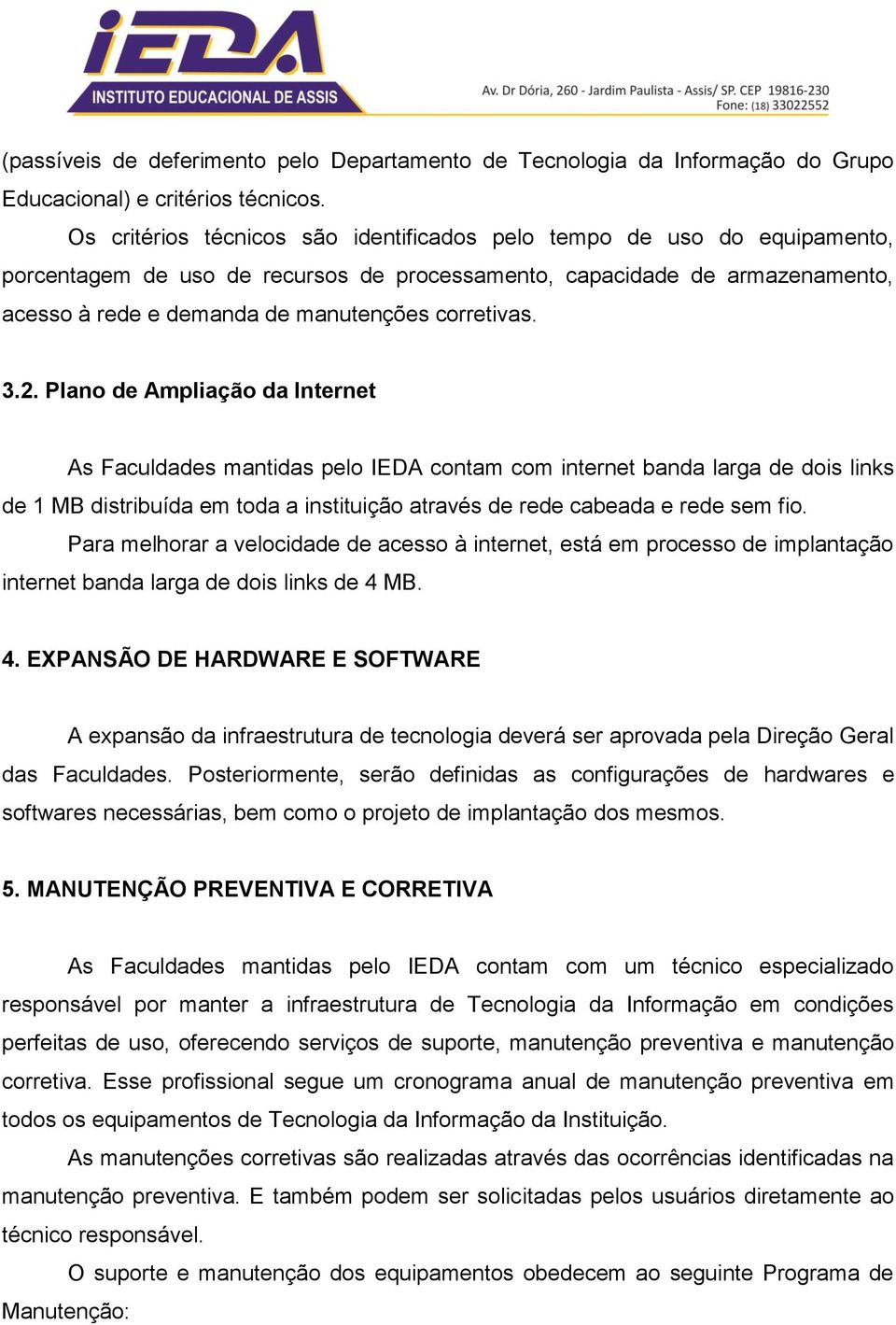 corretivas. 3.2.