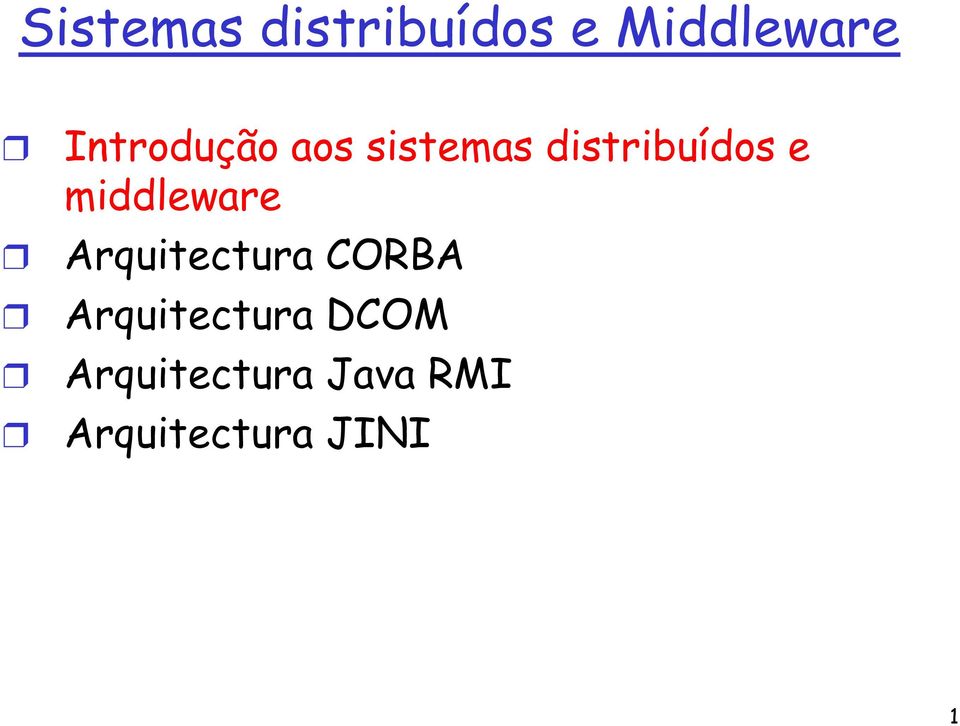 middleware Arquitectura CORBA