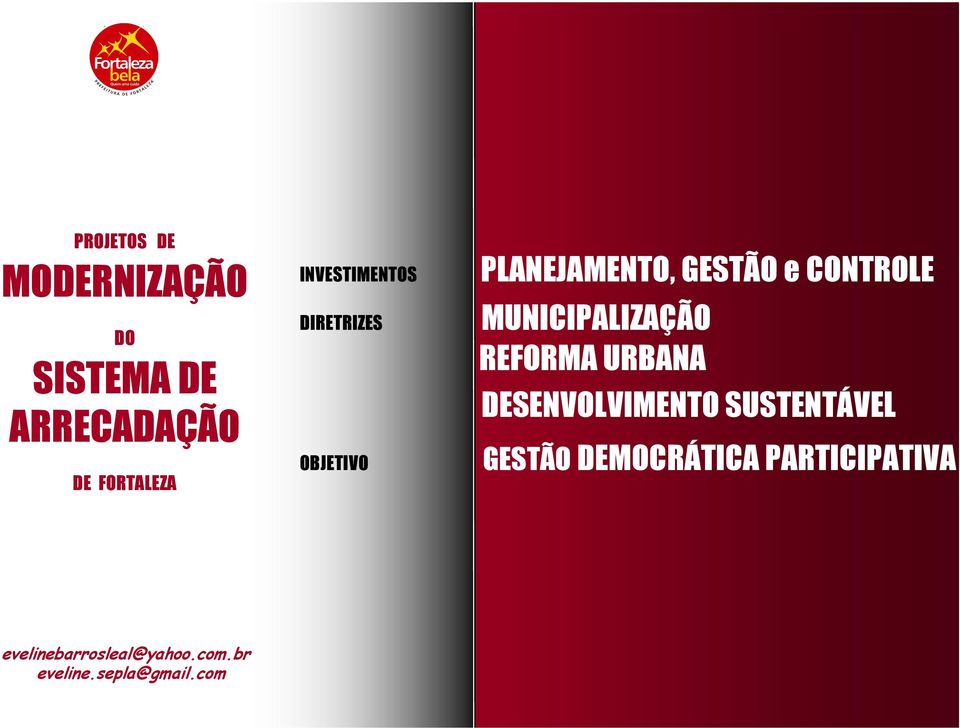 L O I I I MUNICIPALIZAÇÃO REFORMA URBANA DESENVOLVIMENTO SUSTENTÁVEL