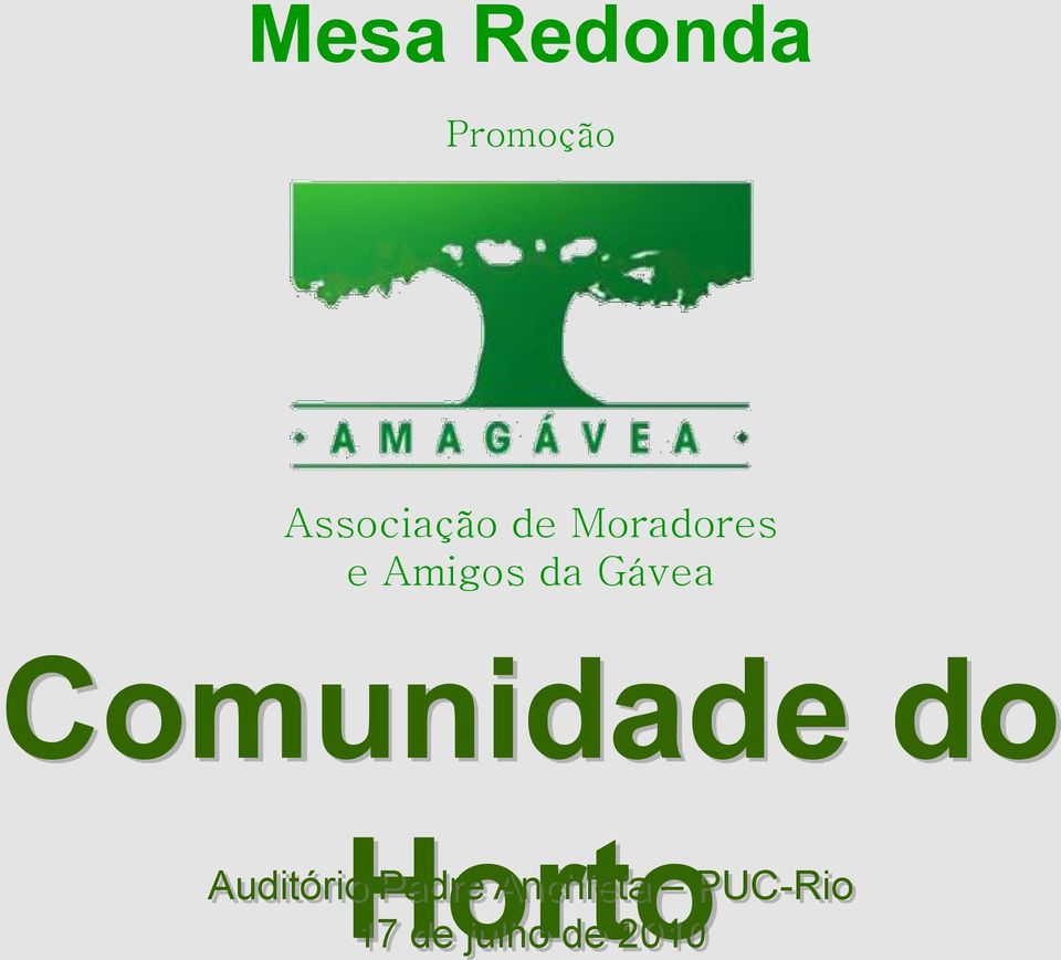 Comunidade do Horto 17 de julho