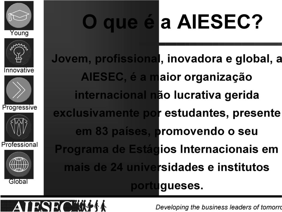 organização internacional não lucrativa gerida exclusivamente por