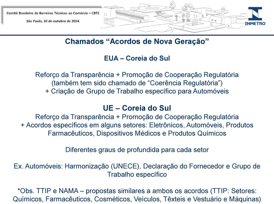 Automóveis, Produtos Farmacêuticos, Dispositivos Médicos e Produtos Químicos Diferentes graus de profundida para cada setor Ex.