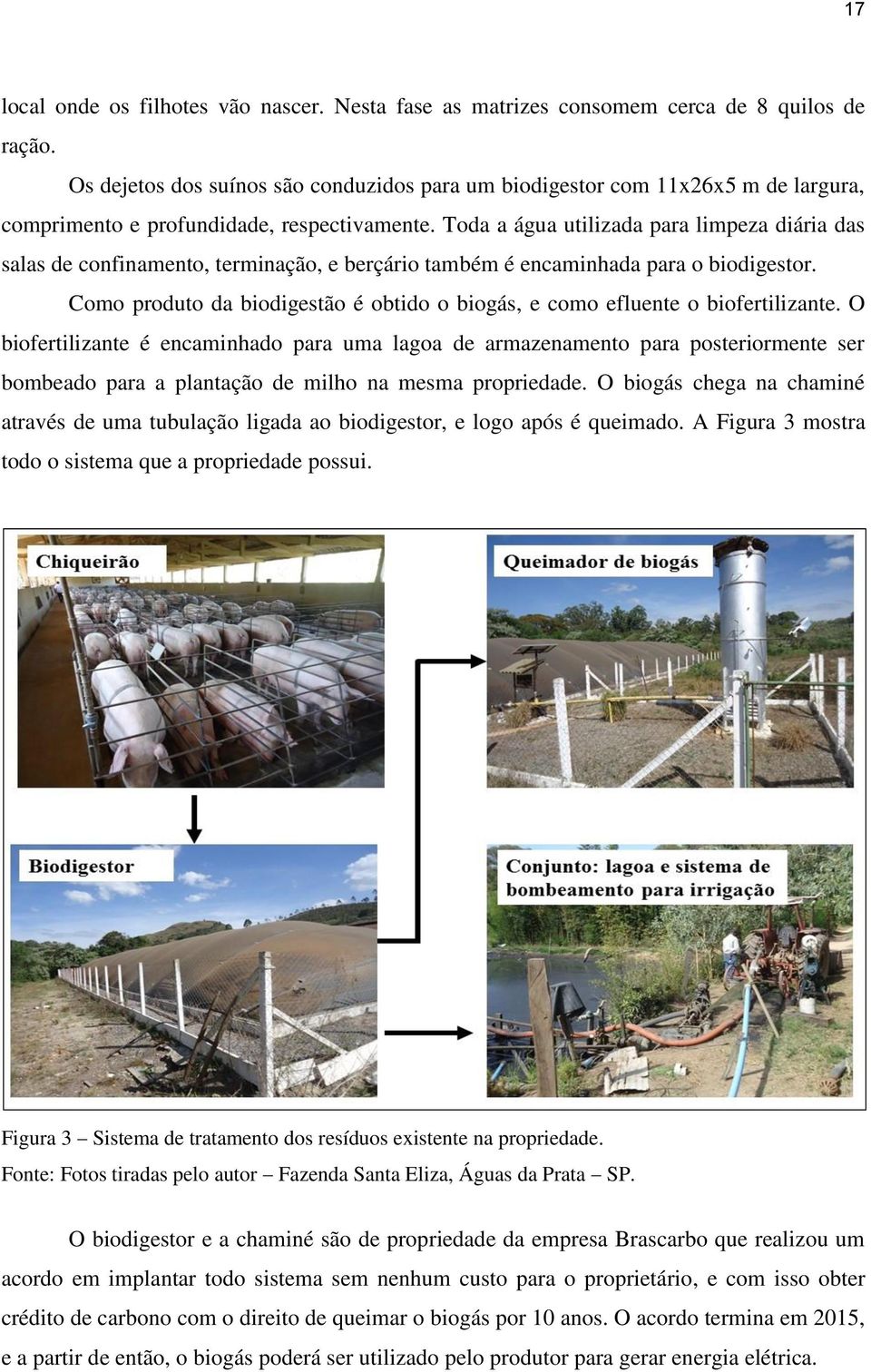 Toda a água utilizada para limpeza diária das salas de confinamento, terminação, e berçário também é encaminhada para o biodigestor.