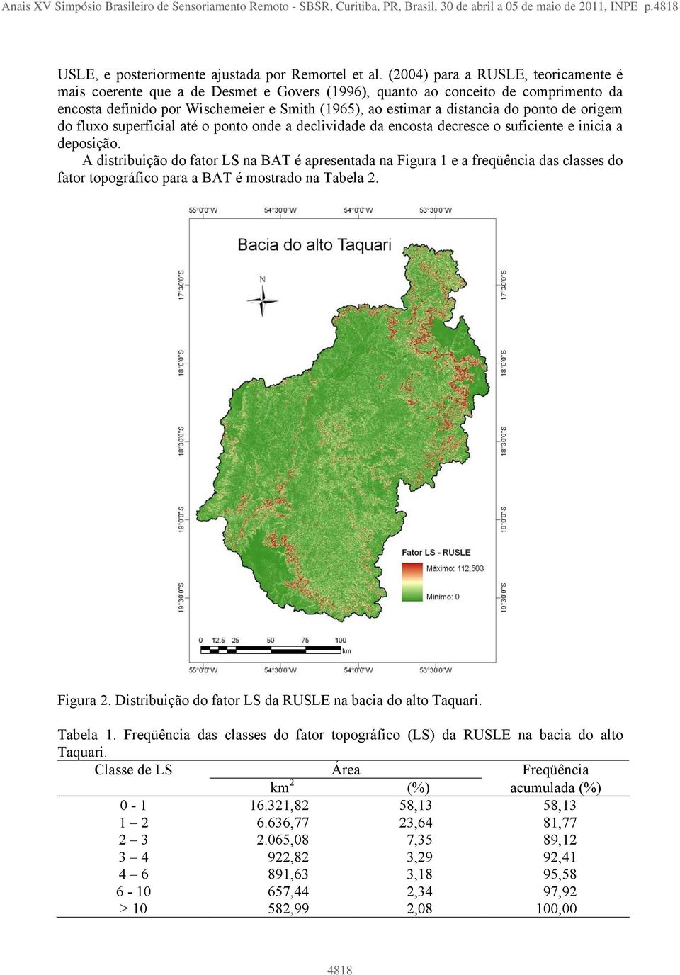 ponto de origem do fluxo superficial até o ponto onde a declividade da encosta decresce o suficiente e inicia a deposição.