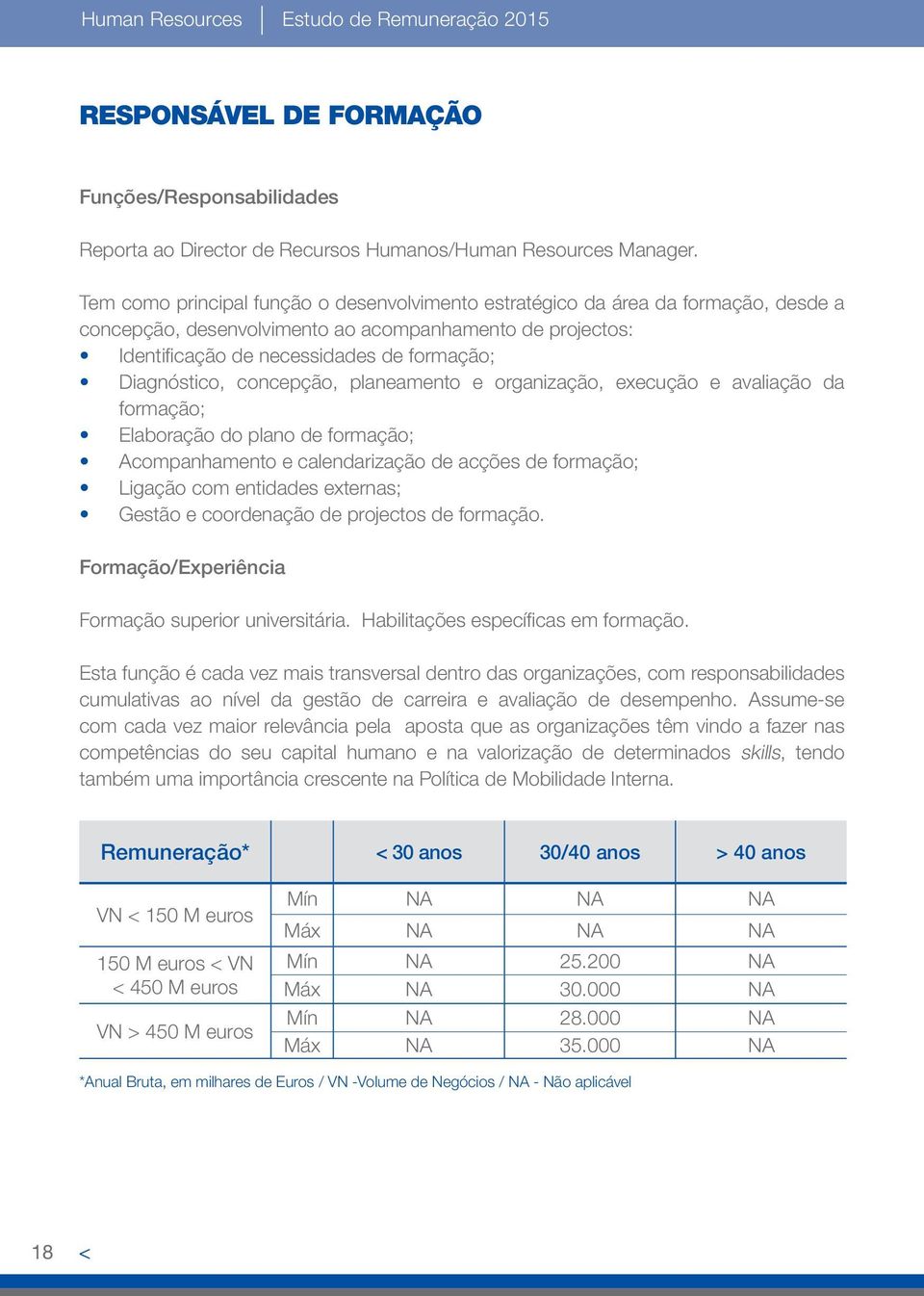 concepção, planeamento e organização, execução e avaliação da formação; Elaboração do plano de formação; Acompanhamento e calendarização de acções de formação; Ligação com entidades externas; Gestão