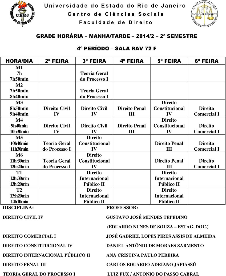 DOC.) DIREITO COMERCIAL I DIREITO CONSTITUCIONAL DIREITO INTERNACIONAL PÚBLICO DIREITO PENAL I TEORIA GERAL DO PROCESSO I JOSÉ GABRIEL LOPES
