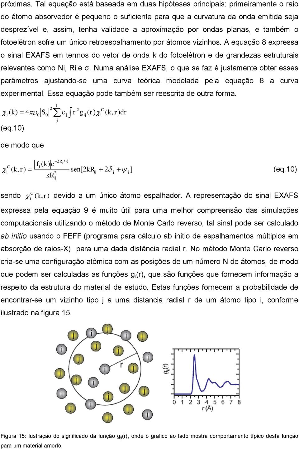 aproximação por ondas planas, e também o fotoelétron sofre um único retroespalhamento por átomos vizinhos.