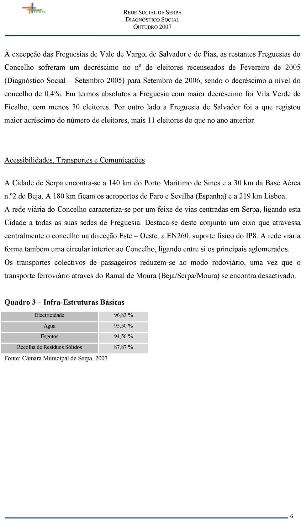 Por outro lado a Freguesia de Salvador foi a que registou maior acréscimo do número de eleitores, mais 11 eleitores do que no ano anterior.