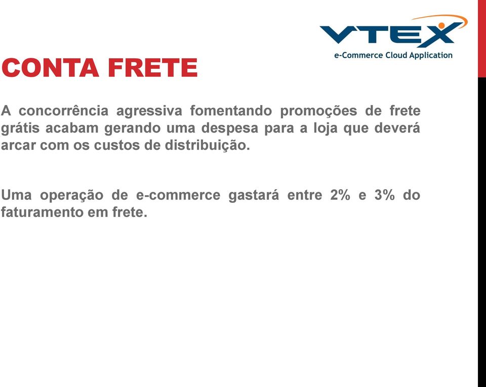 deverá arcar com os custos de distribuição.