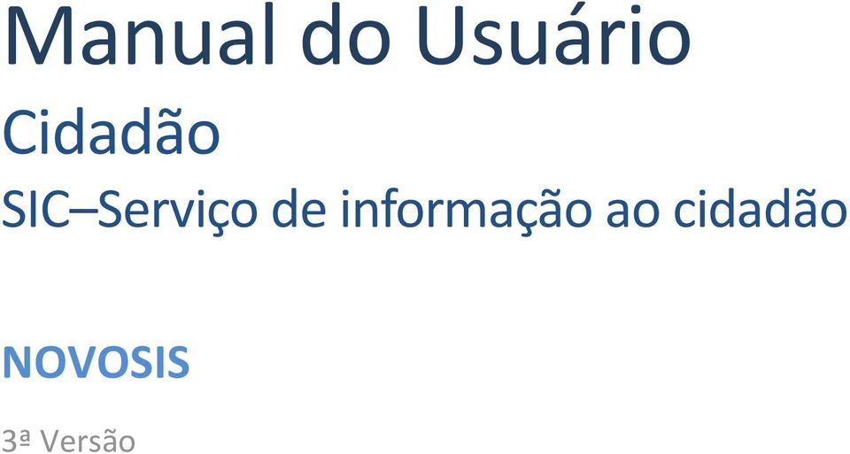 de informação ao