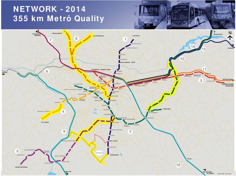 qualidade de convencional metrô