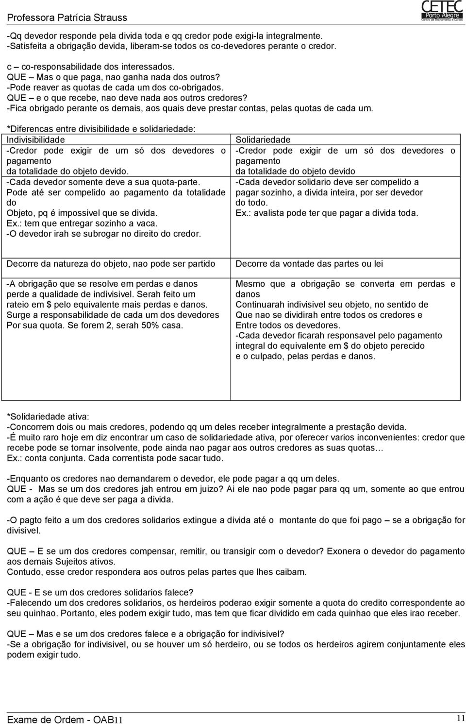 -Fica obrigado perante os demais, aos quais deve prestar contas, pelas quotas de cada um.