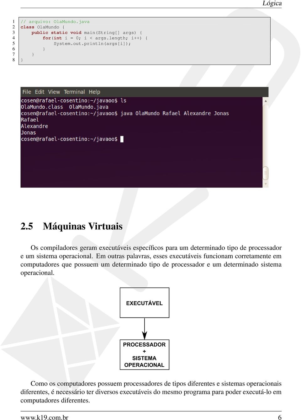 Em outras palavras, esses executáveis funcionam corretamente em computadores que possuem um determinado tipo de processador e um determinado sistema operacional.