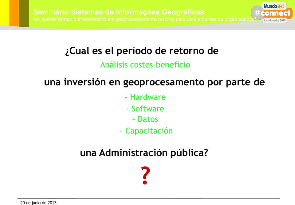 geoprocesamento por parte de - Hardware -