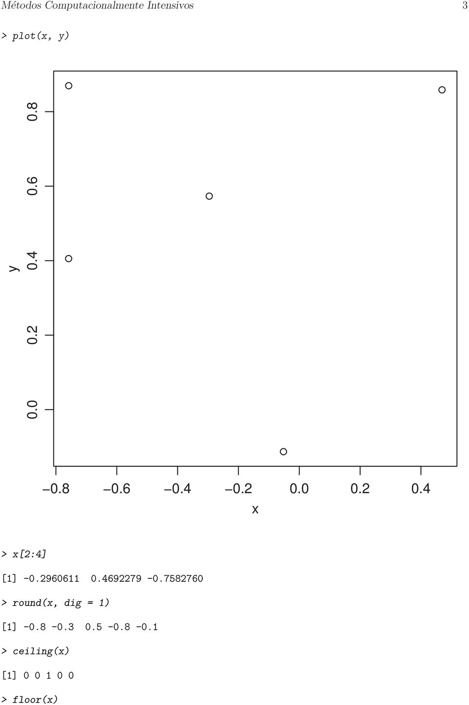 2960611 0.4692279-0.7582760 > round(x, dig = 1) [1] -0.