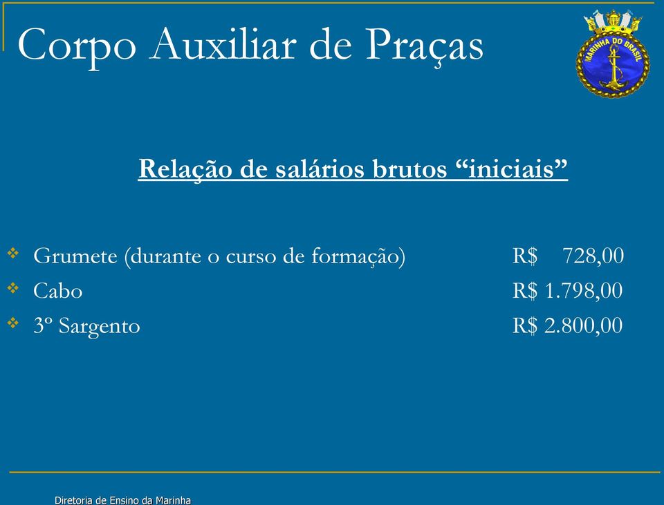 curso de formação) Cabo 3º