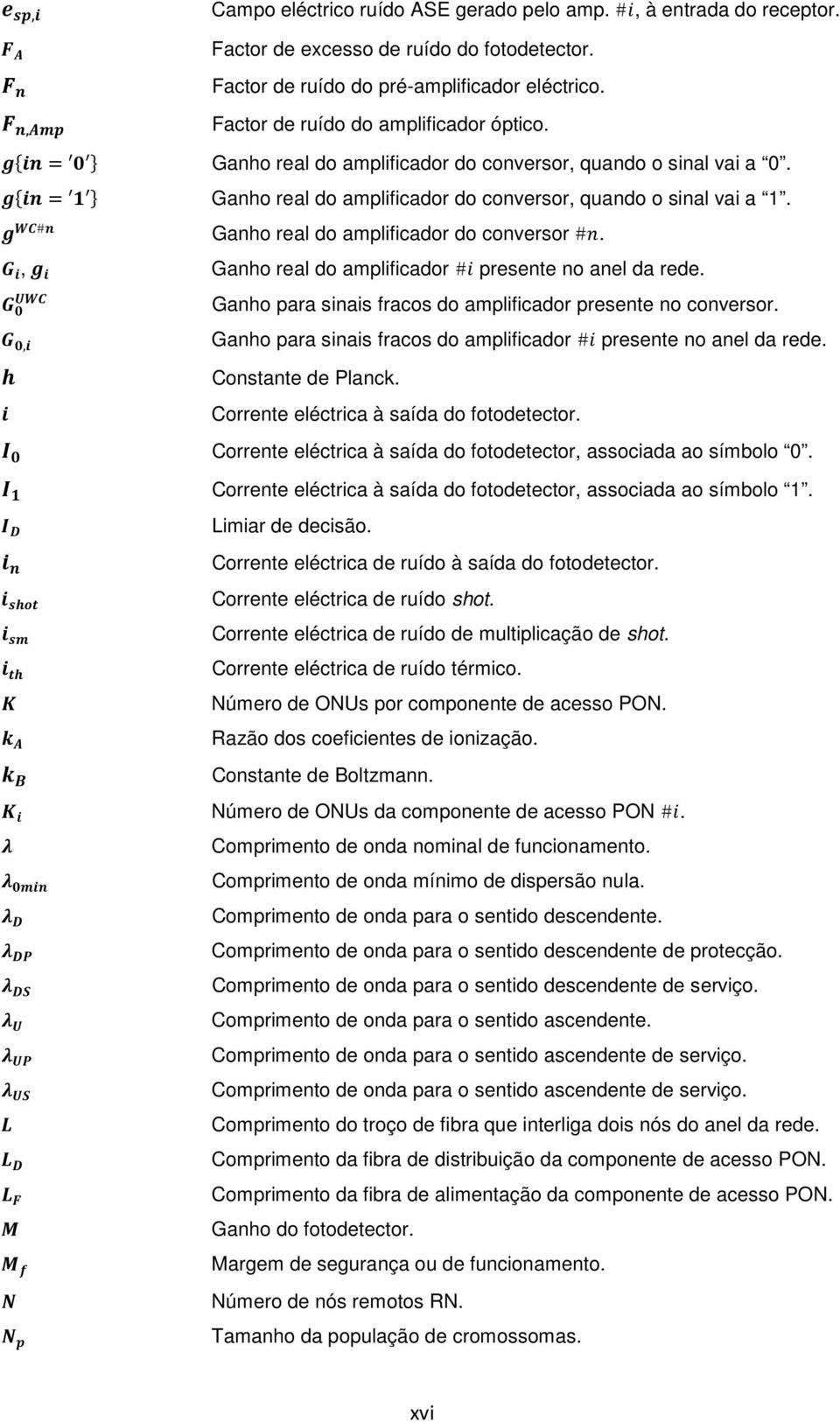 #,, Ganho real do amplificador do conversor #. Ganho real do amplificador # presente no anel da rede. Ganho para sinais fracos do amplificador presente no conversor.