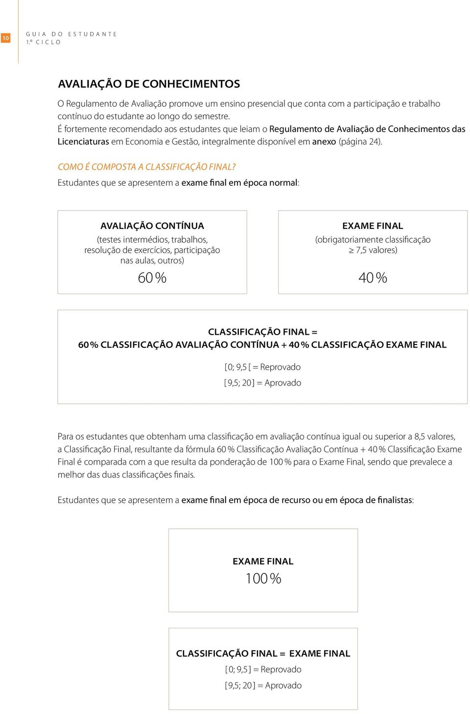 Como é composta a classificação final?