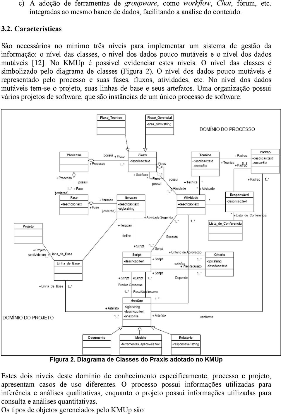 No KMUp é possível evidenciar estes níveis. O nível das classes é simbolizado pelo diagrama de classes (Figura 2).