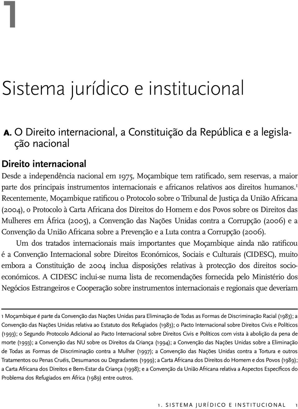 principais instrumentos internacionais e africanos relativos aos direitos humanos.