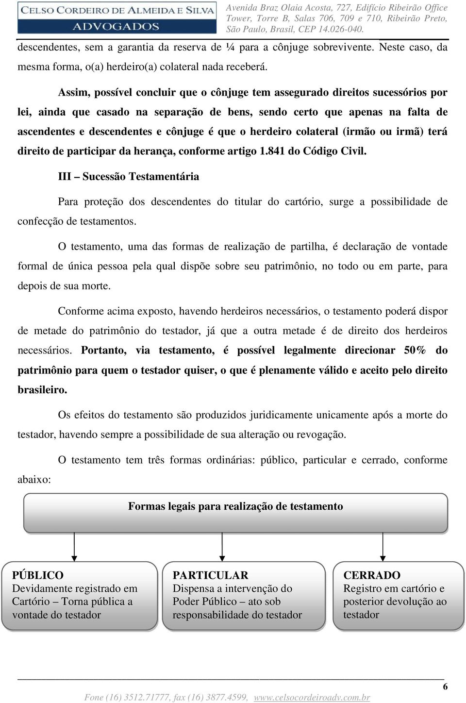 que o herdeiro colateral (irmão ou irmã) terá direito de participar da herança, conforme artigo 1.841 do Código Civil.