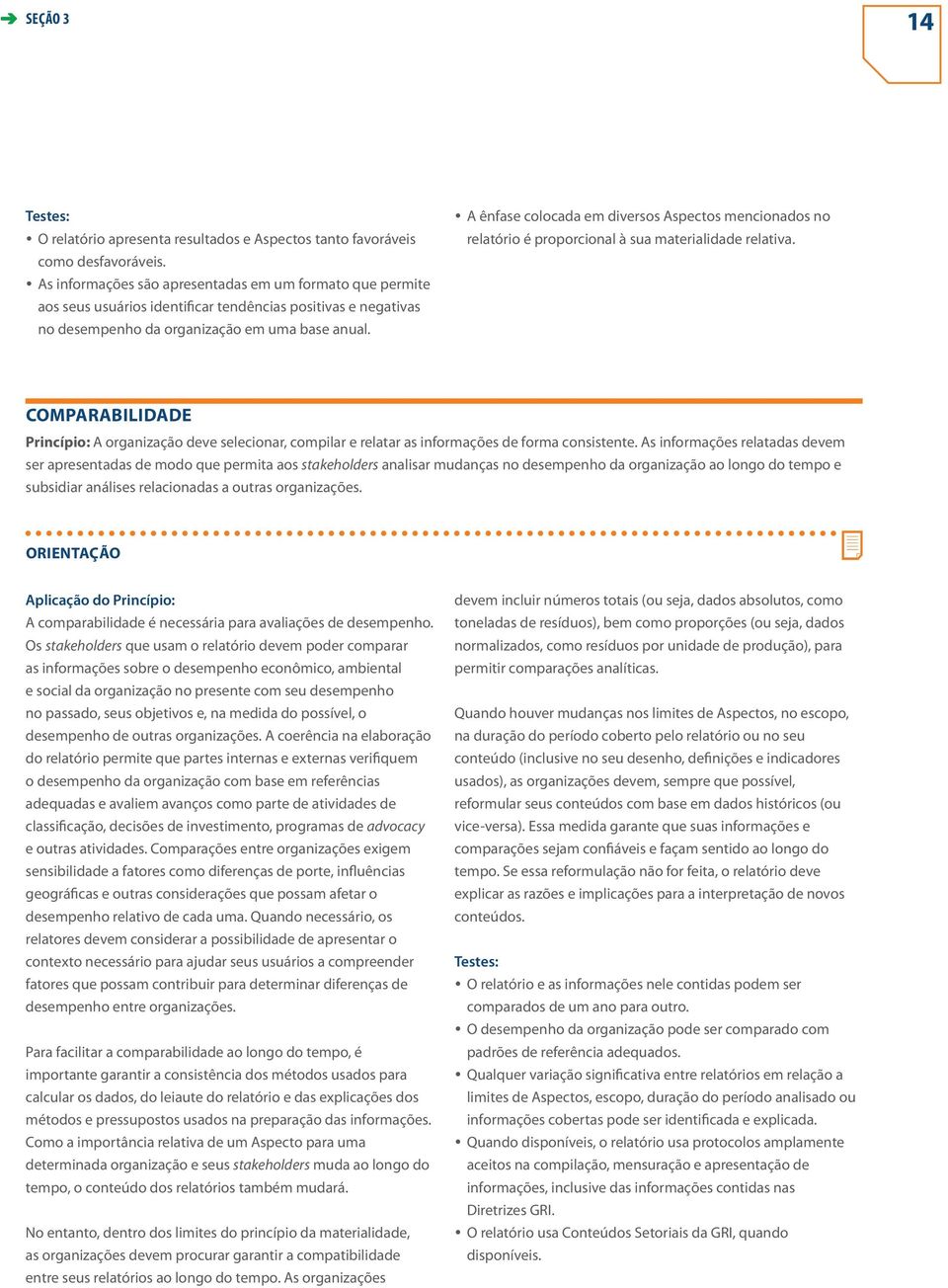 A ênfase colocada em diversos Aspectos mencionados no relatório é proporcional à sua materialidade relativa.