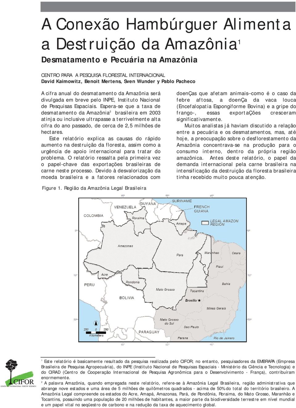 Espera-se que a taxa de desmatamento da Amazônia 2 brasileira em 23 atinja ou inclusive ultrapasse a terrivelmente alta cifra do ano passado, de cerca de 2,5 milhões de hectares.