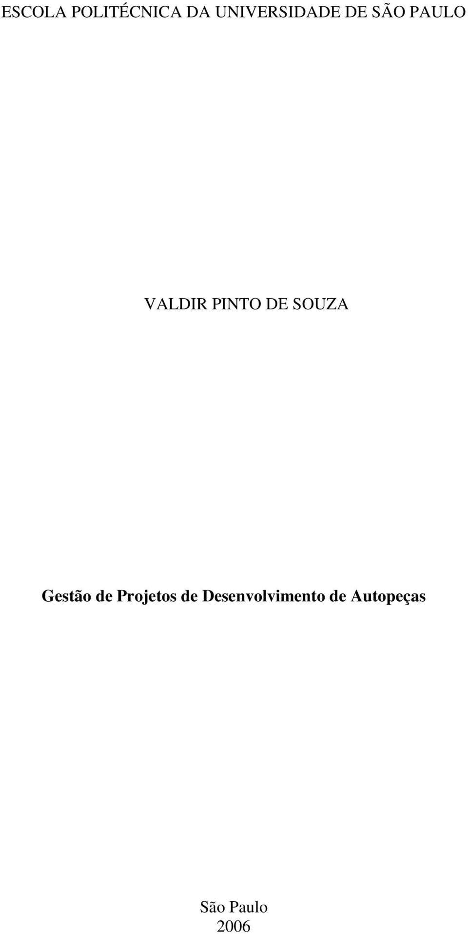 PINTO DE SOUZA Gestão de Projetos