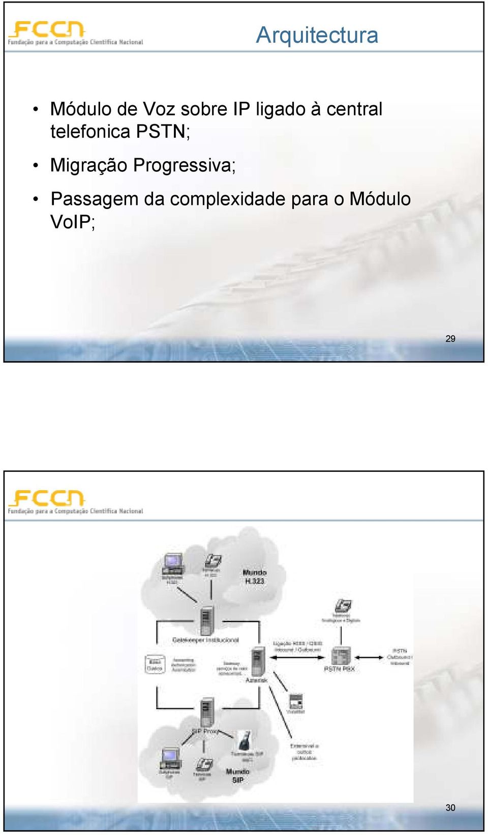 Migração Progressiva; Passagem da