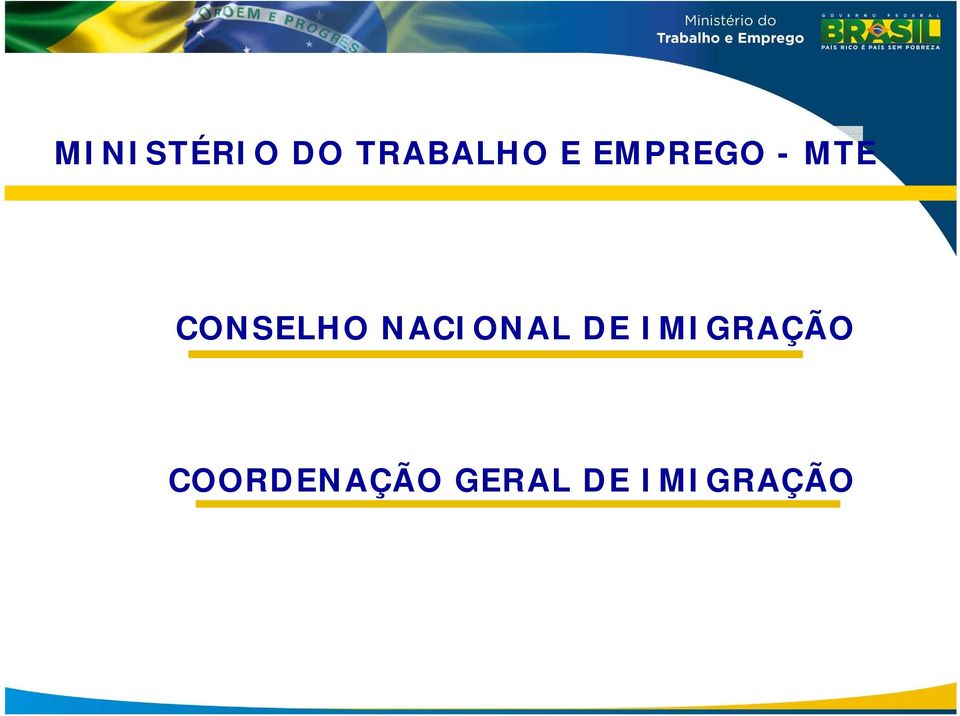 NACIONAL DE IMIGRAÇÃO