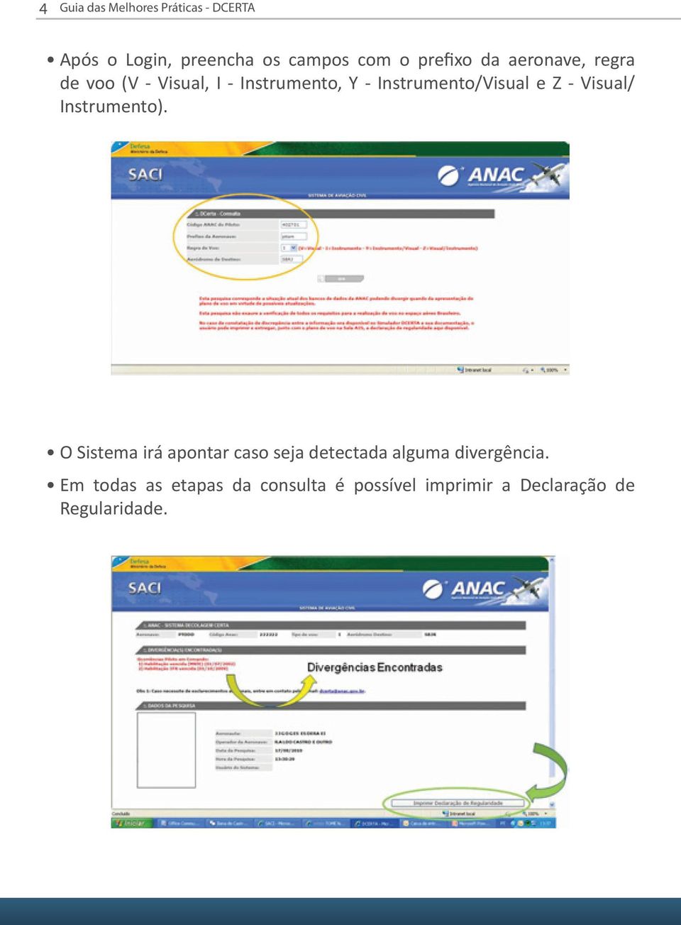 Instrumento/Visual e Z - Visual/ Instrumento).