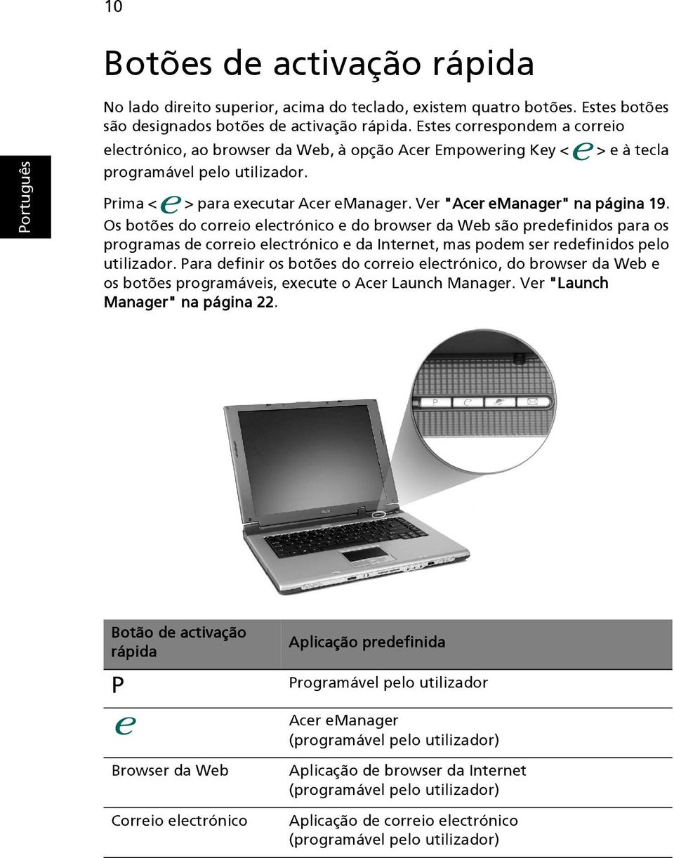 Ver "Acer emanager" na página 19.