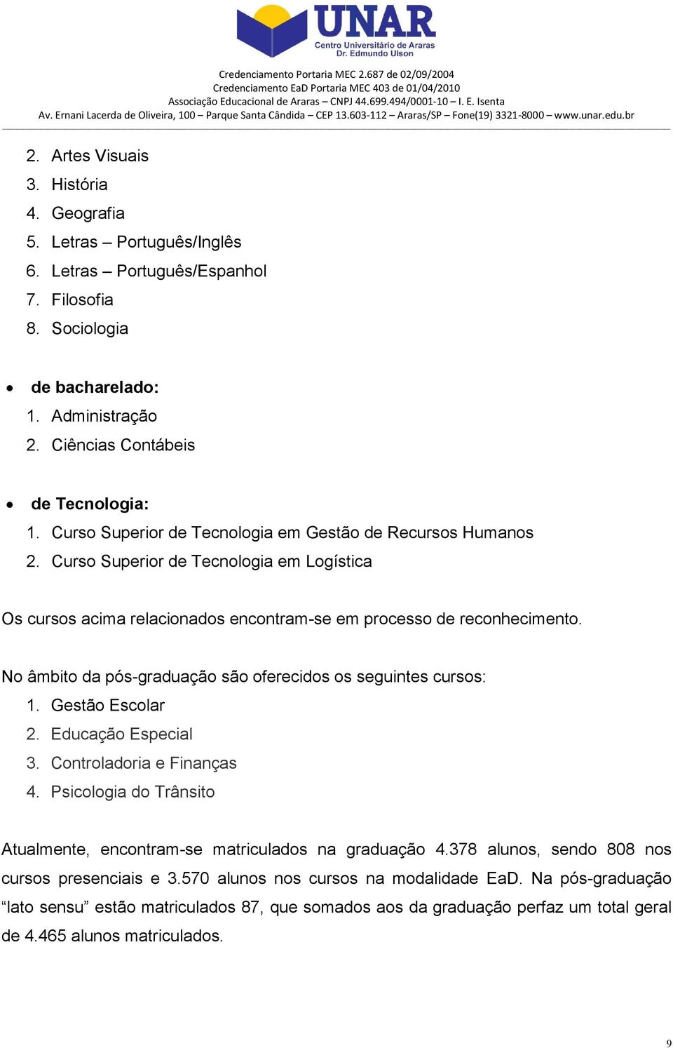 No âmbito da pós-graduação são oferecidos os seguintes cursos: 1. Gestão Escolar 2. Educação Especial 3. Controladoria e Finanças 4.