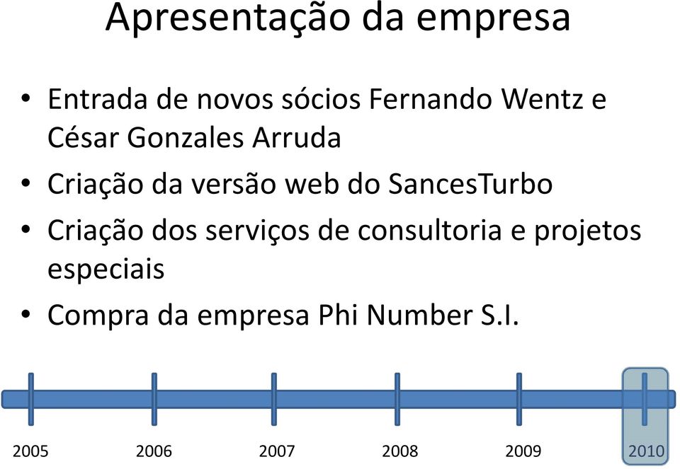 SancesTurbo Criação dos serviços de consultoria e projetos