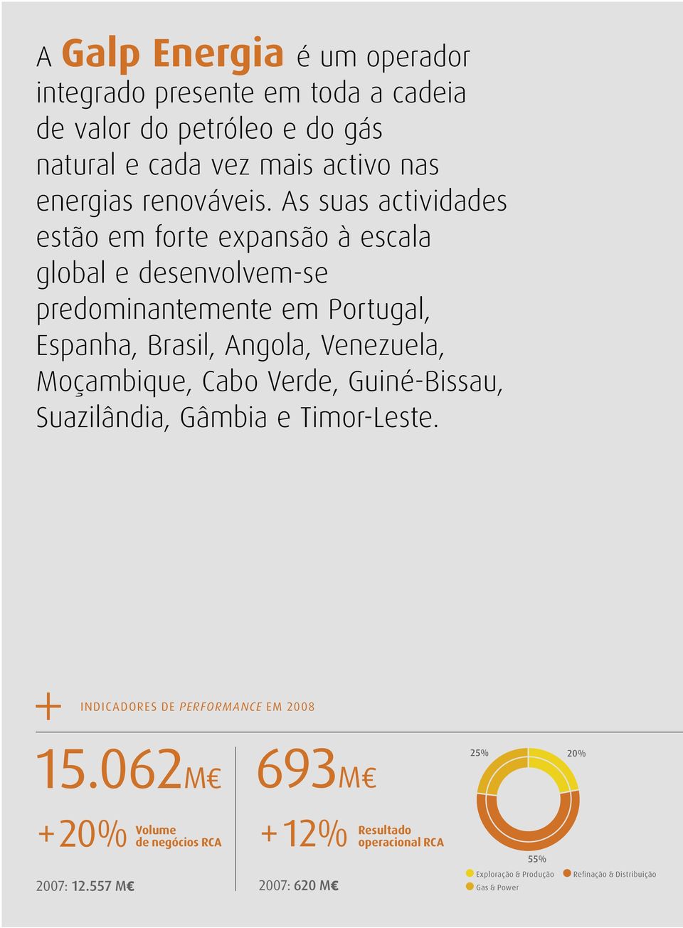 As suas actividades estão em forte expansão à escala global e desenvolvem-se predominantemente em Portugal, Espanha, Brasil, Angola, Venezuela,