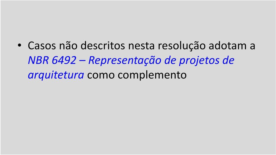 Representação de projetos