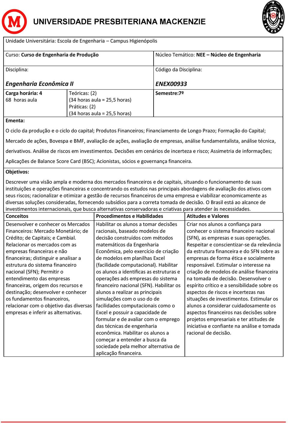 Análise de riscos em investimentos. Decisões em cenários de incerteza e risco; Assimetria de informações; Aplicações de Balance Score Card (BSC); Acionistas, sócios e governança financeira.