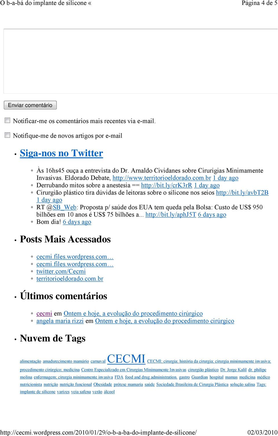 ly/crk3rr 1 day ago Cirurgião plástico tira dúvidas de leitoras sobre o silicone nos seios http://bit.