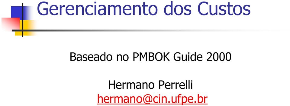 PMBOK Guide 2000